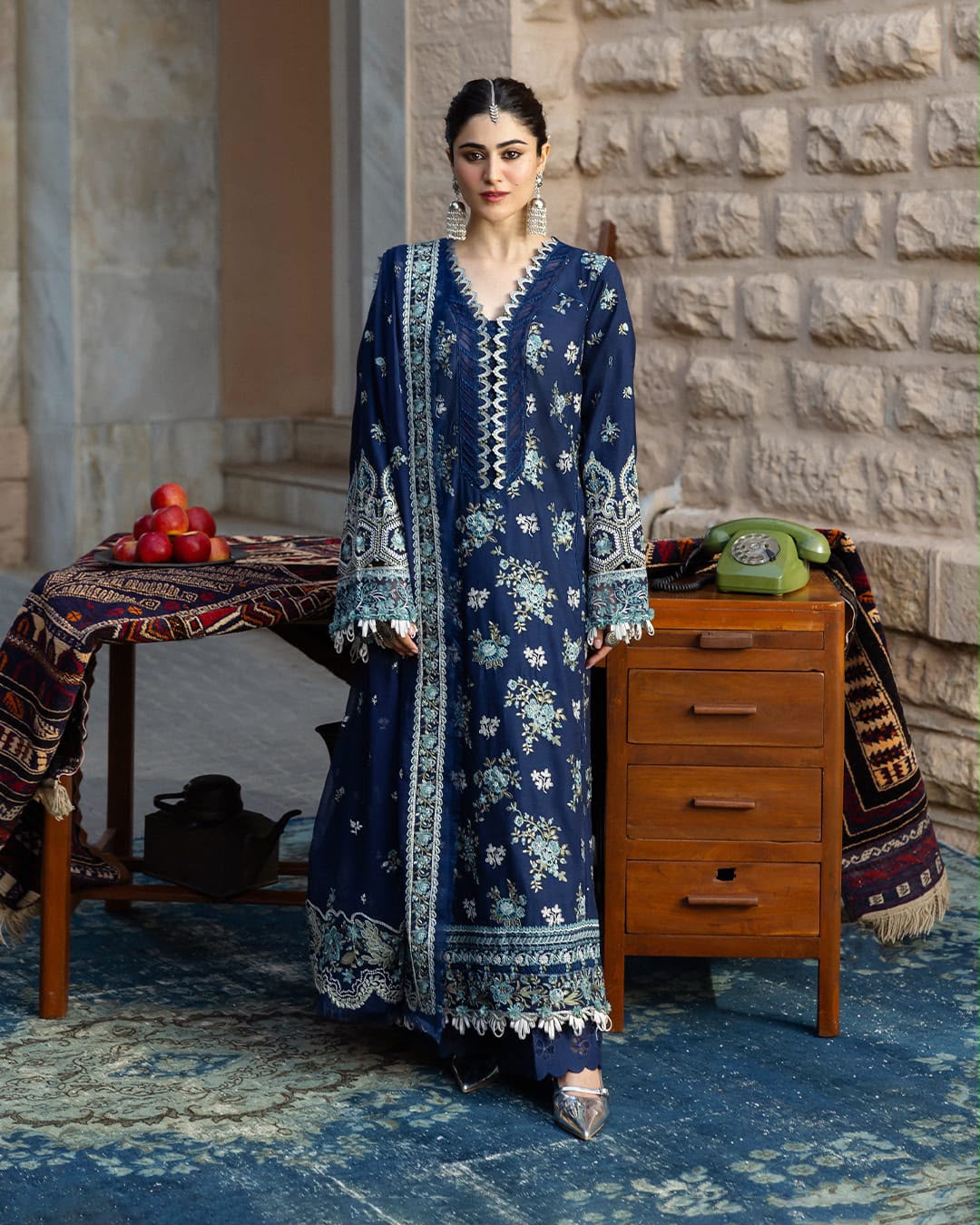 KAHF Premium Version — 3PC Unstitched Dhanak Suit