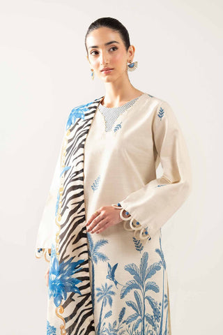 PURE DHANAK 3PC EMBROIDERED