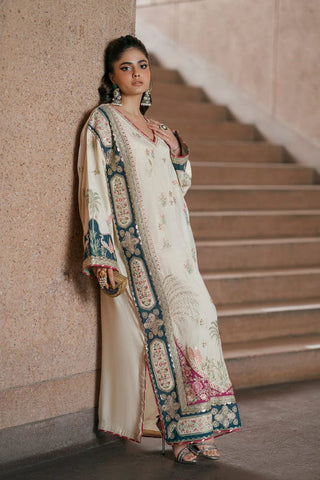 Most Viral Luxury Kaftan Silk 2-Piece | Fully Heavy Embroidered Kaftan