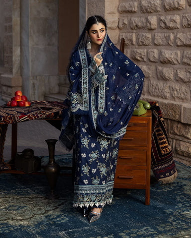 KAHF Premium Version — 3PC Unstitched Dhanak Suit