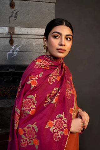 Coco By Zara Shahjahan - Dhanak 3-Piece Unstitched Embroidered Suit