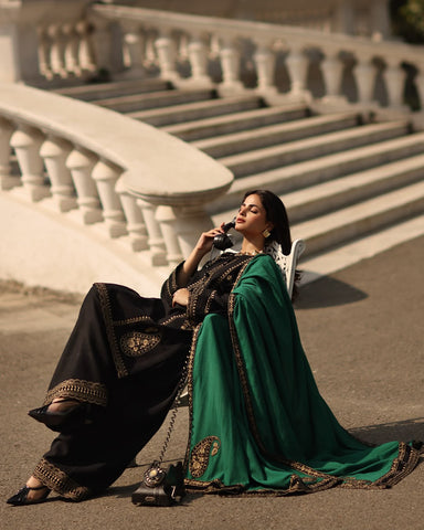Charizma Premium Air-Jet Dhanak 3PC Embroidered Suit