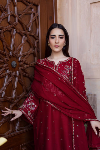 Batik - 3PC Unstitched Dhanak Embroidered