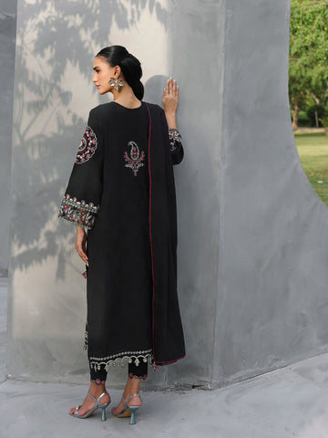 Edenrobe Premium 3PC Embroidered Dhanak Winter Suit  NF 403