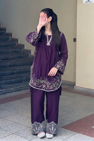 PEEZWAN
CATEGORY _ PURE DHANAK 2PC EMBROIDERED