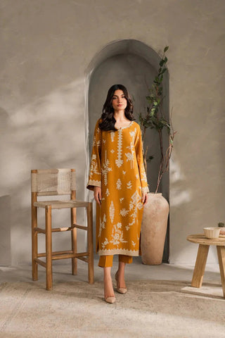 Rumi - Dhanak 3-Piece Unstitched Embroidered Suit