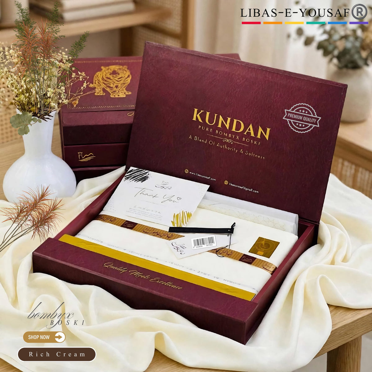 KUNDAN – Premium Pure Bombyx Boski |