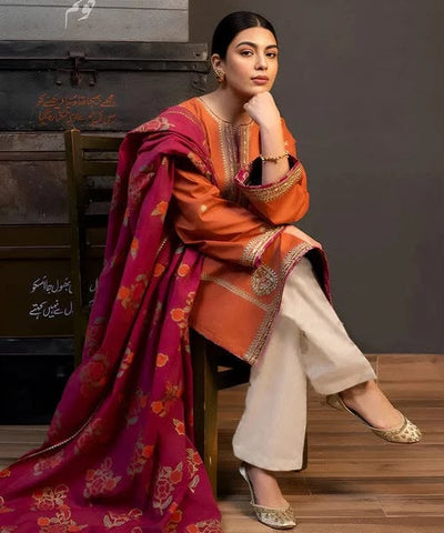 COCO - CATEGORY : PURE DHANAK 3PC EMBROIDERED